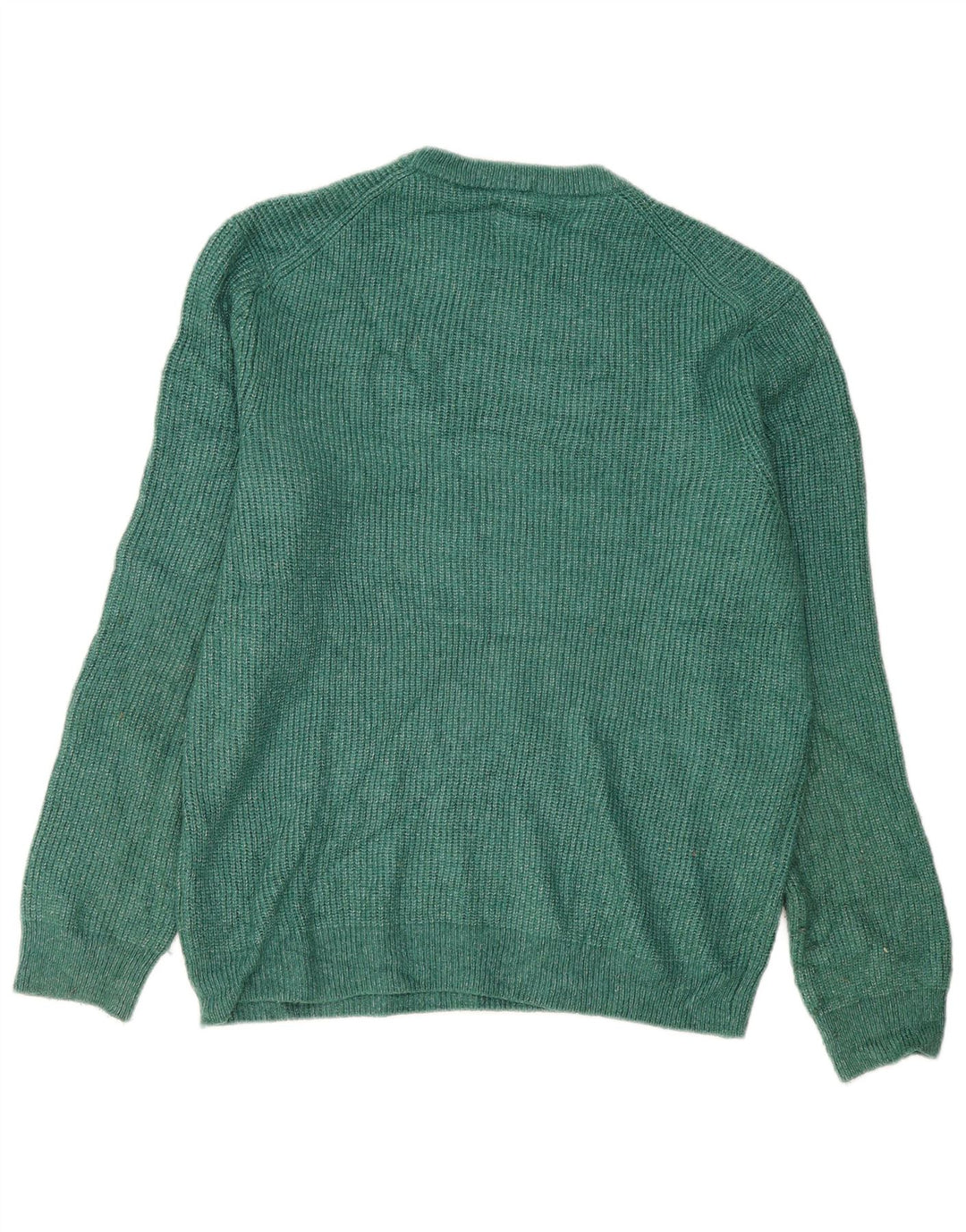 Maglione maglione girocollo da uomo Marks & Spencer grande verde in poliammide