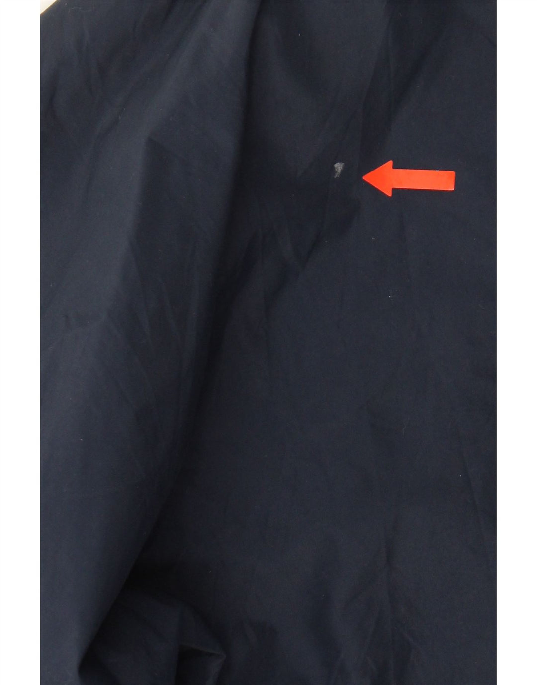 K-WAY Mens Hooded Windbreaker Jacket UK 34 XS Navy Blue Polyamide Vintage K-Way and Second-Hand K-Way from Messina Hembry 