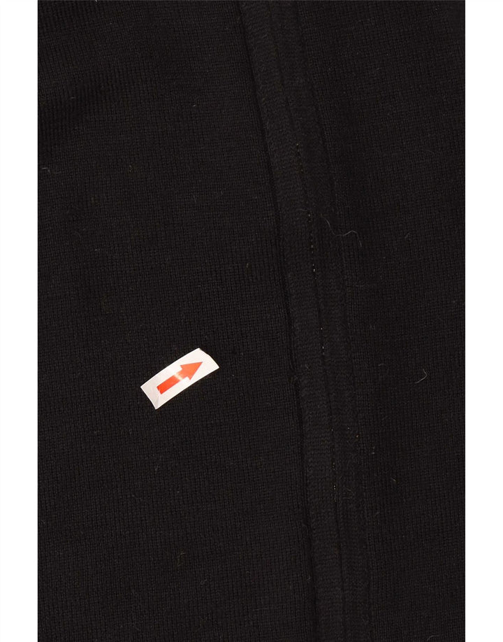 Maglione cardigan da uomo dal taglio classico Lacoste taglia 5 grande in lana nera