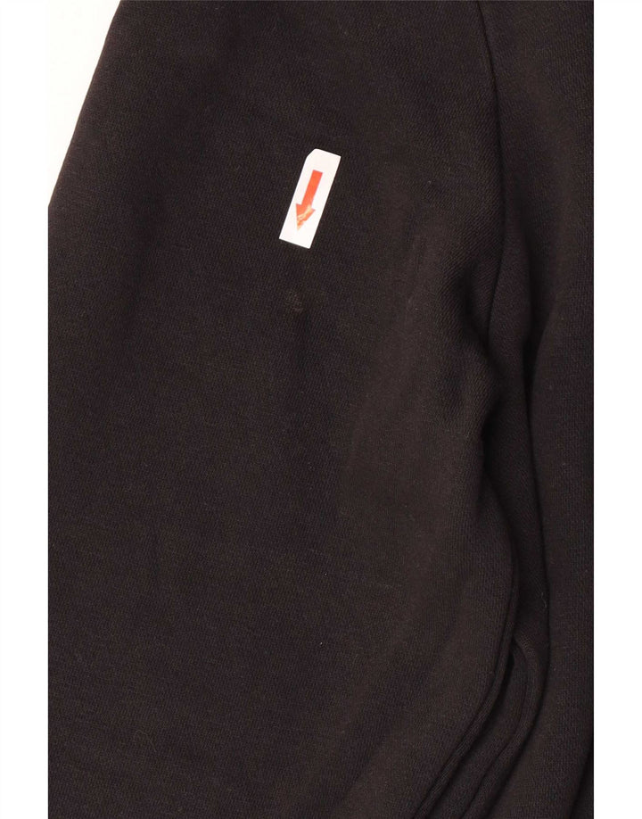 Tommy Hilfiger Felpa con collo con zip grafica da uomo Maglione cotone nero medio