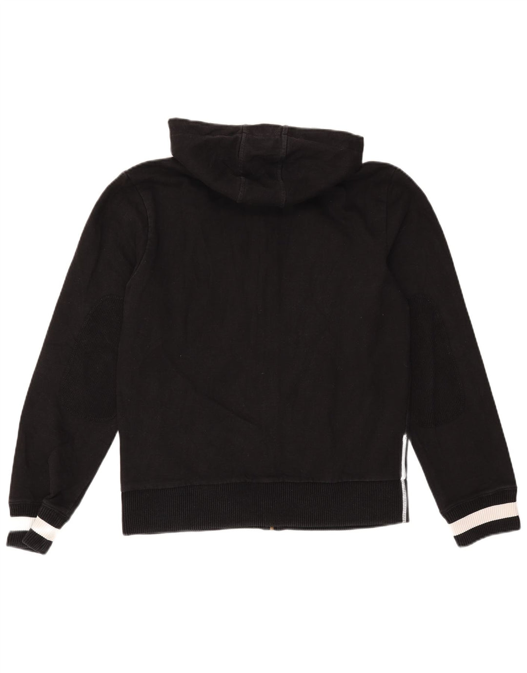 Maglione con cappuccio e zip grafica da uomo Lee grande in cotone nero