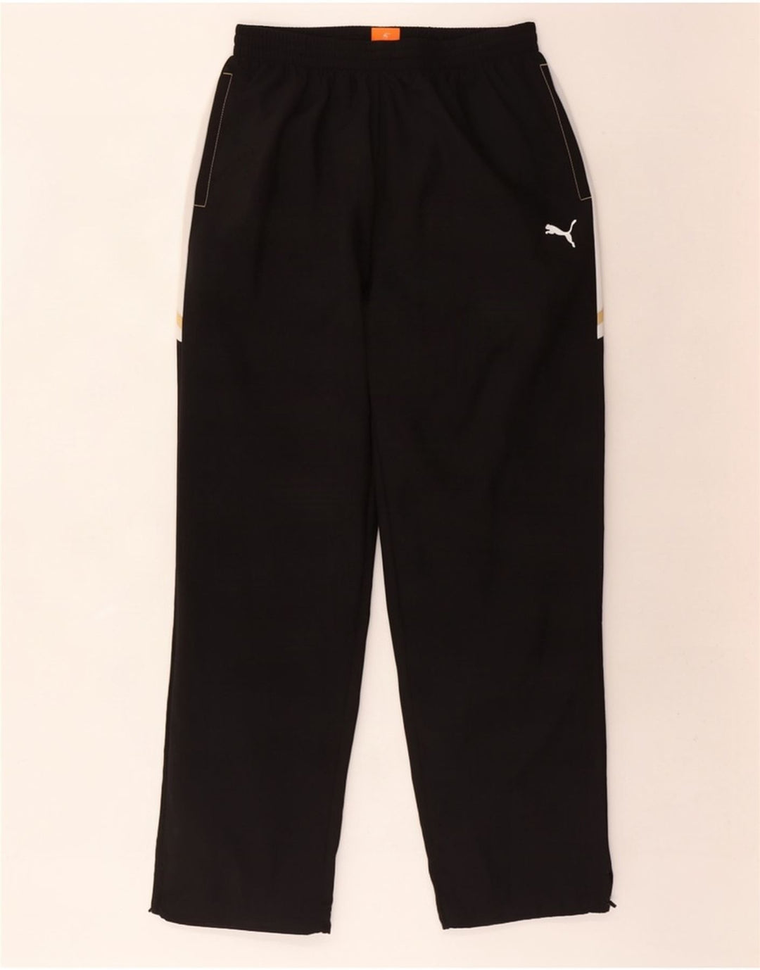 Pantaloni da tuta da uomo Puma Large in poliestere color block nero