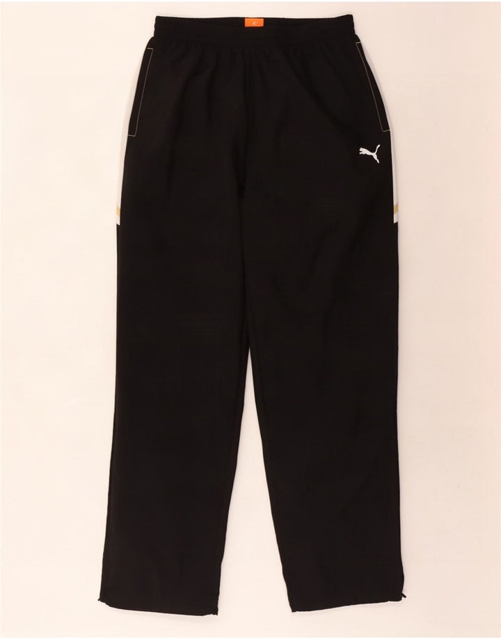 Pantaloni da tuta da uomo Puma Large in poliestere color block nero