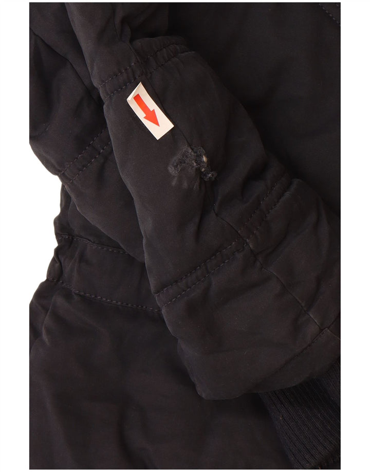 Cappotto imbottito con cappuccio da donna Fat Face UK 8 piccolo poliestere blu navy