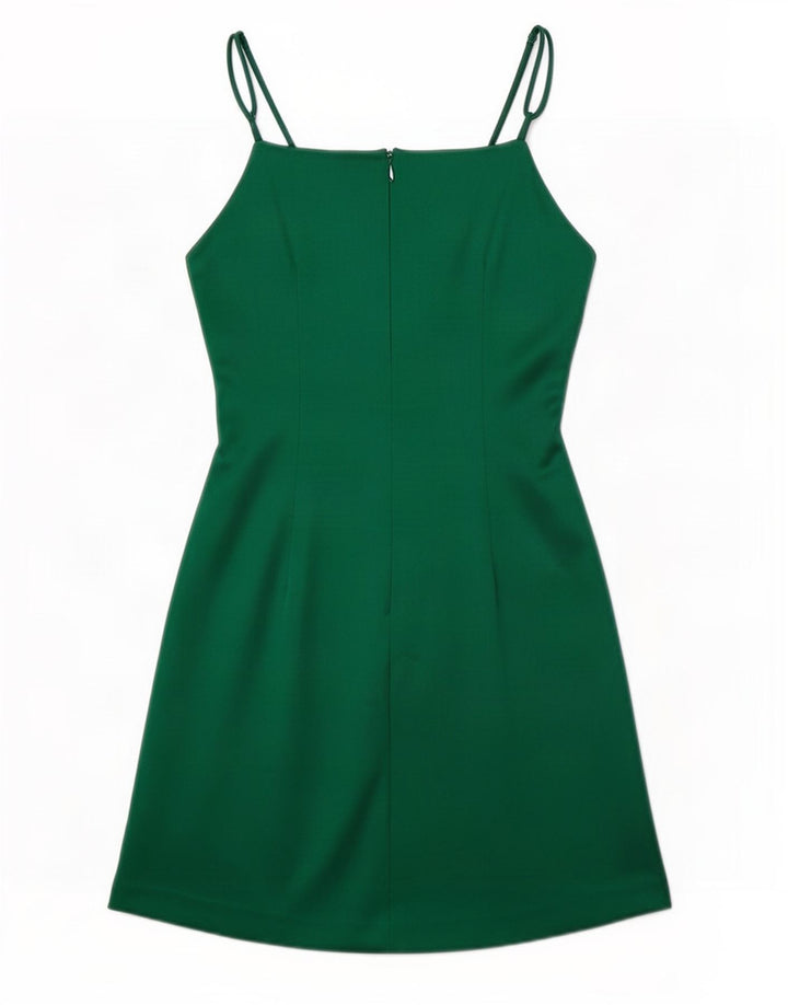Abito sottoveste da donna Zara UK 8 Small verde poliestere