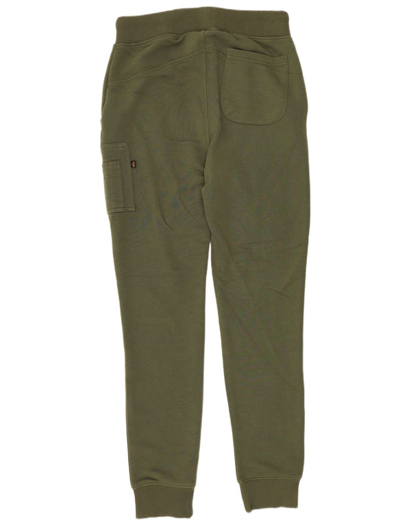 Pantaloni da tuta cargo da uomo Alpha Industries Joggers piccoli in cotone verde