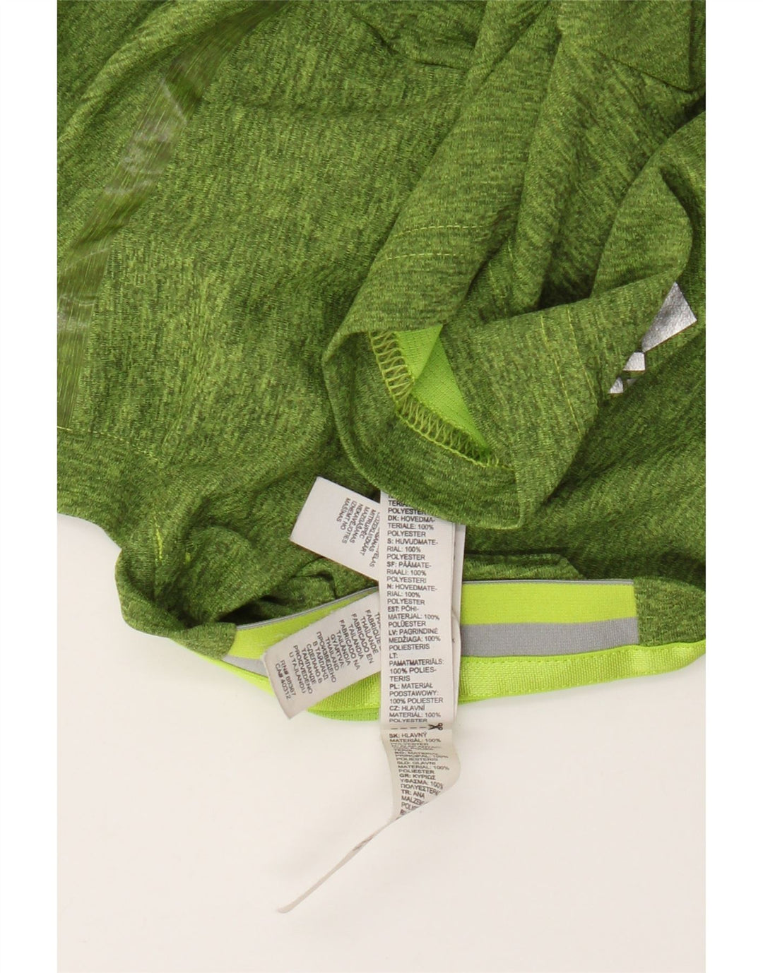 T-shirt da uomo Adidas Top in poliestere chiazzato verde medio