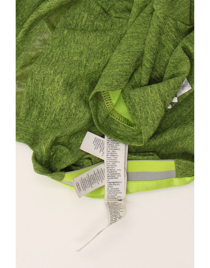 T-shirt da uomo Adidas Top in poliestere chiazzato verde medio