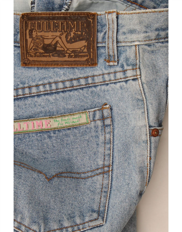 Jeans affusolati corti da donna vintage W32 L26 Blu
