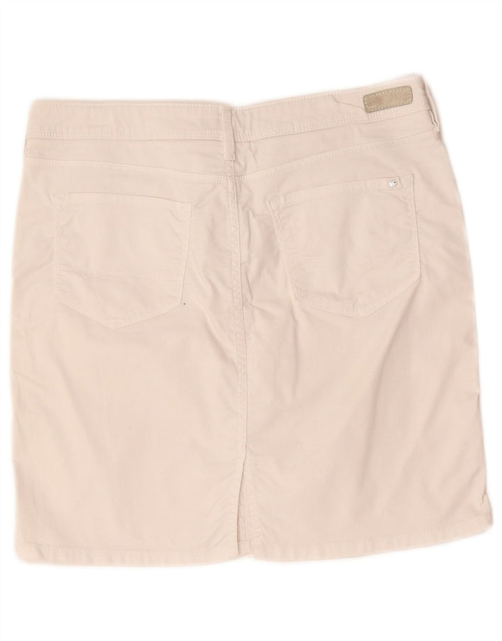 Minigonna da donna Tommy Hilfiger US 10 Large W32 cotone bianco