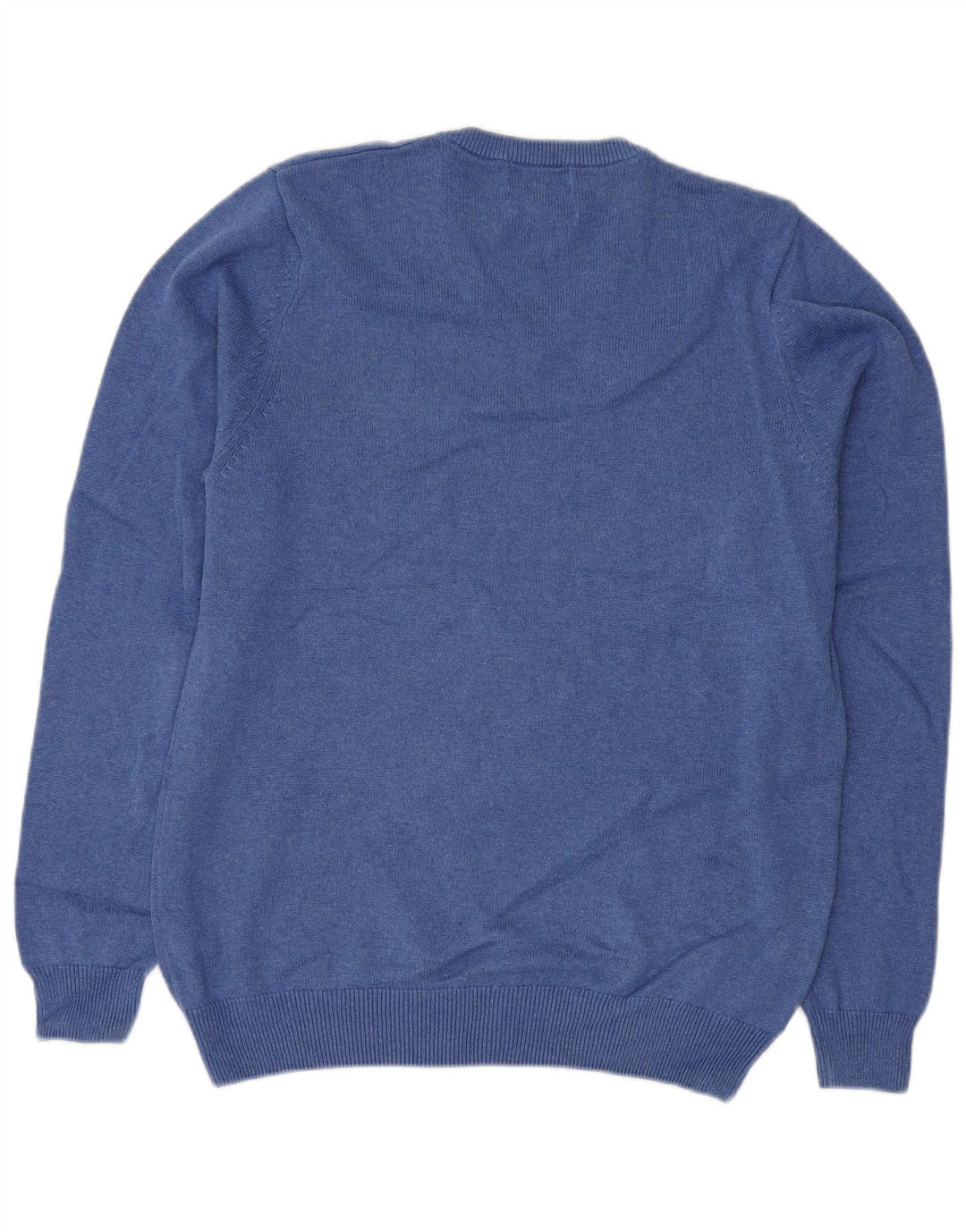 MARKS & SPENCER Maglione da uomo con scollo a V in cotone blu medio