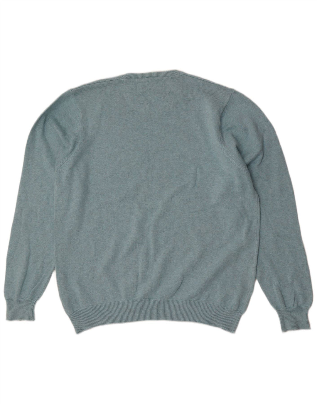 Maglione maglione girocollo da uomo Marks & Spencer blu Harbour grande blu