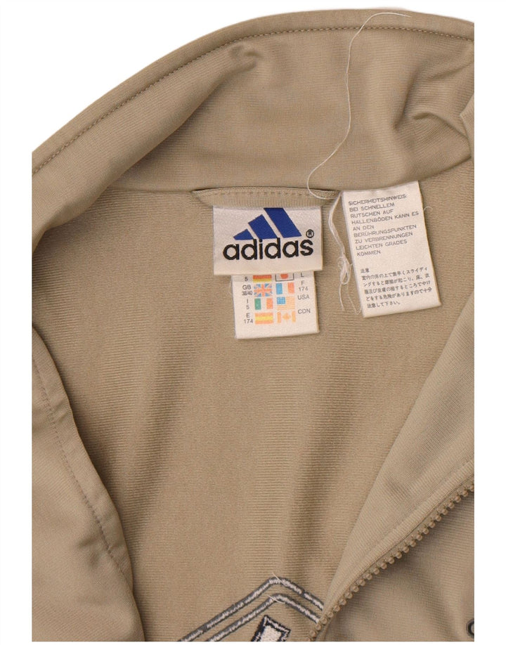 Giacca da tuta da uomo Adidas UK 38/40 Poliestere color block grigio medio