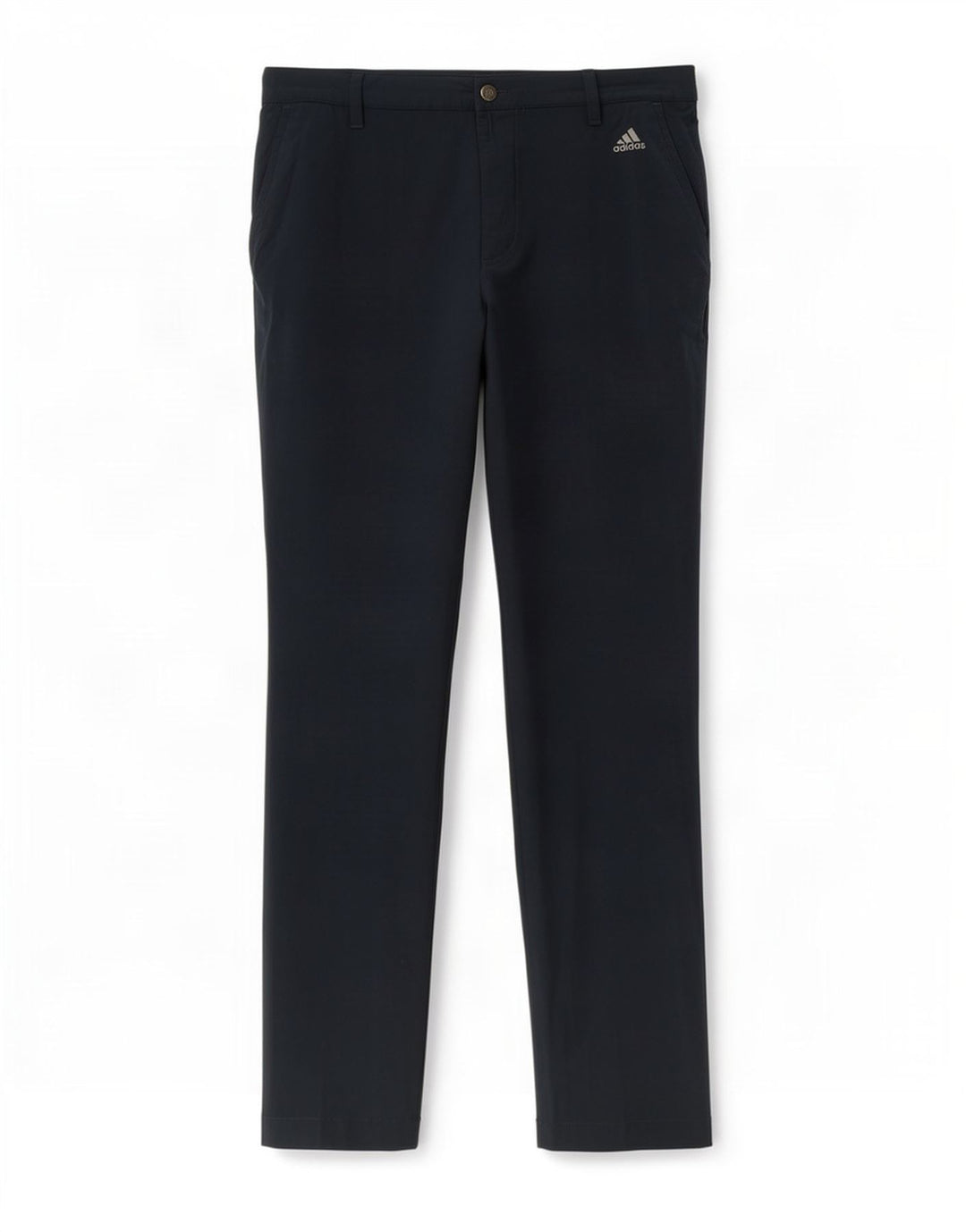 Pantaloni chino slim da uomo Adidas W36 L30 poliestere blu navy
