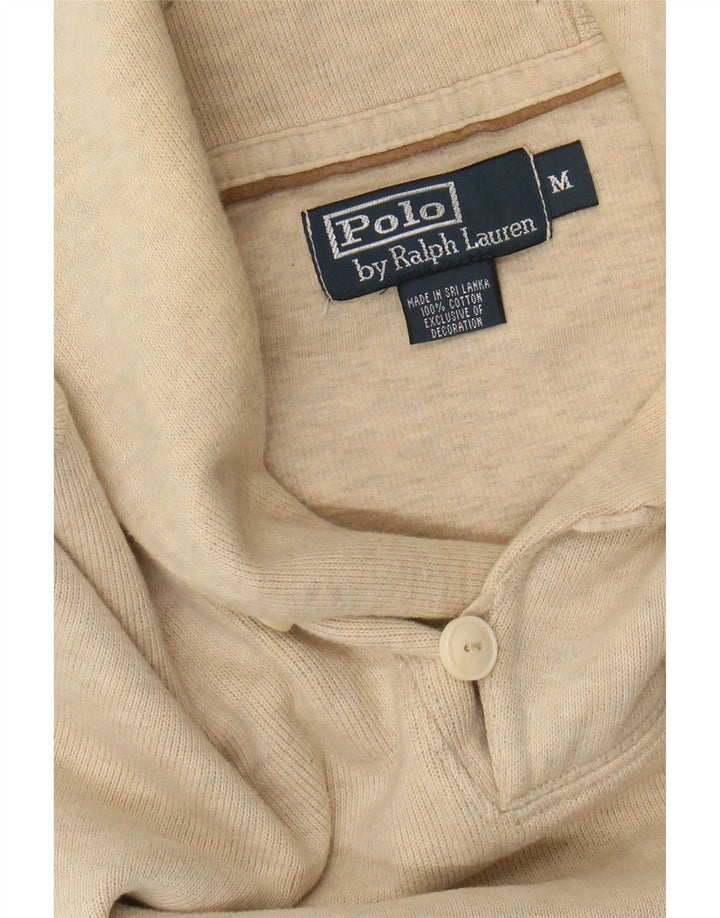 POLO RALPH LAUREN Maglione da uomo con collo a scialle beige medio screziato