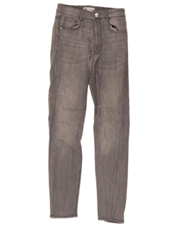 Jeans skinny da donna Zara EU 38 Small W28 L26 Cotone grigio