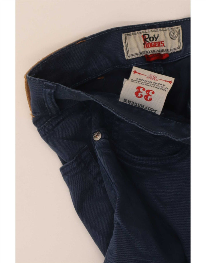 Jeans slim da uomo Roy Rogers W33 L30 cotone blu navy