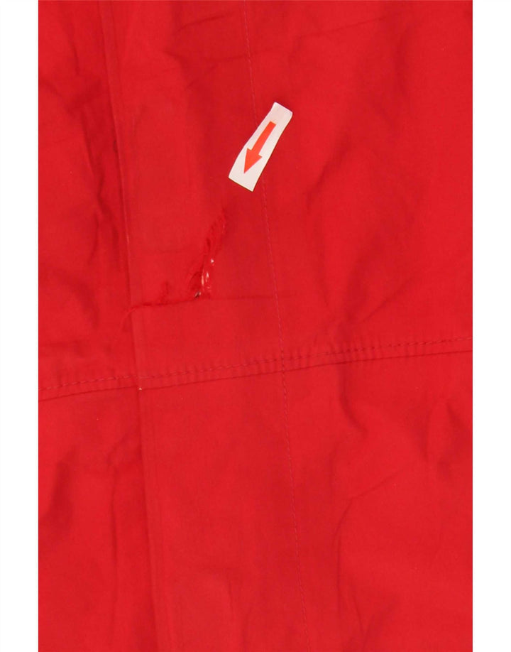 Giacca antipioggia Columbia da uomo con cappuccio in titanio UK 38 poliestere rosso medio