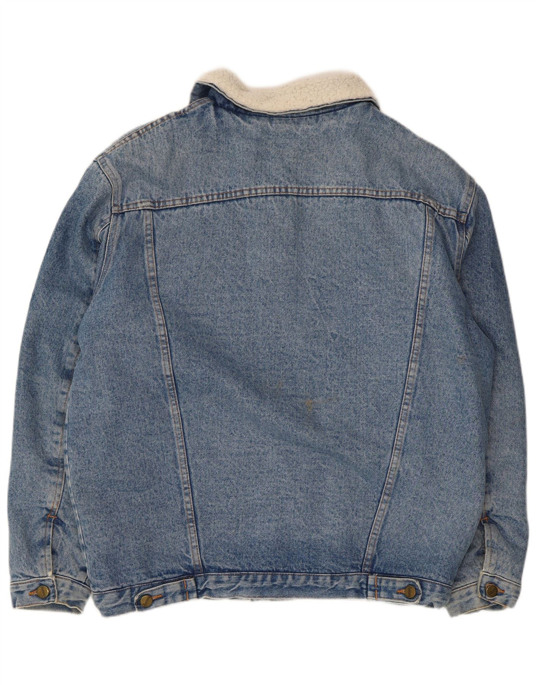 Giacca da uomo in denim Sherpa Romano UK 42 XL poliestere blu