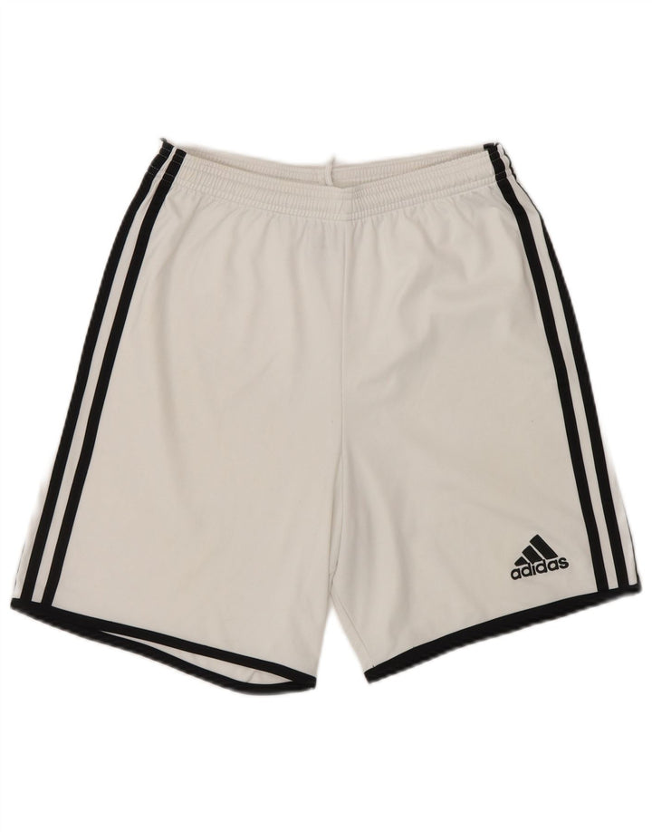 Pantaloncini sportivi Adidas Climalite da uomo XS bianchi