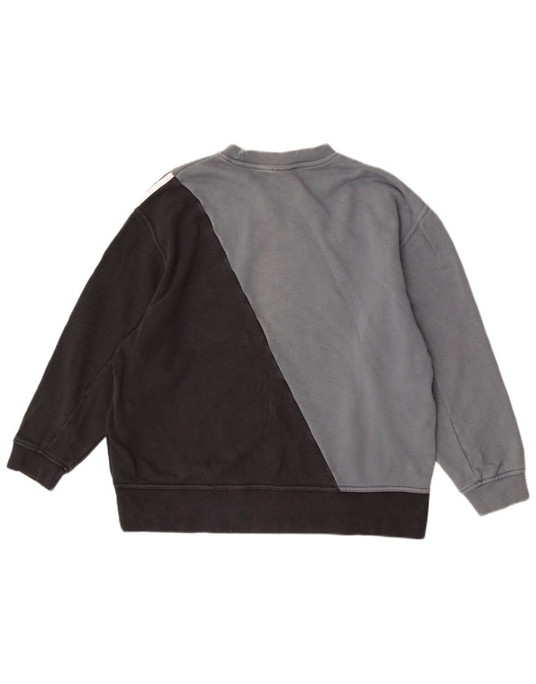 Felpa grafica da donna Adidas Jumper UK 12 Colorblock grigio medio