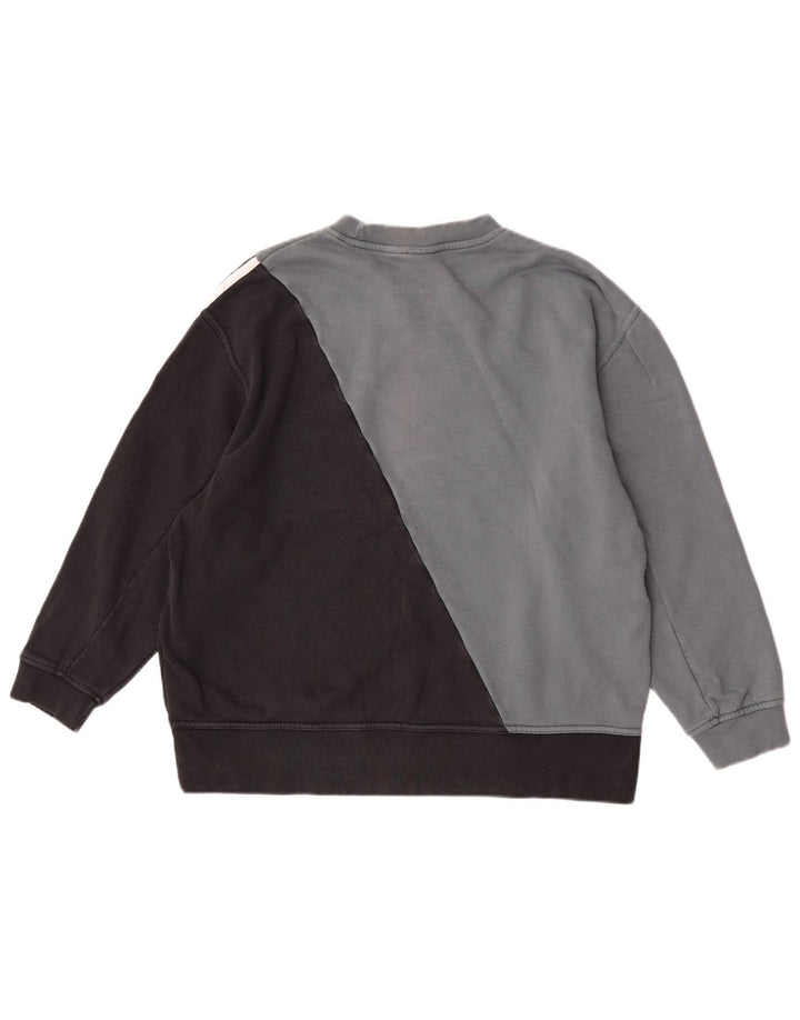 Felpa grafica da donna Adidas Jumper UK 12 Colorblock grigio medio