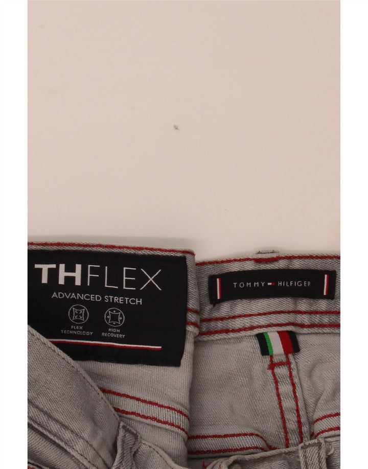Tommy Hilfiger Uomo Bleecker Stretch Jeans Slim W33 L32 Cotone Grigio