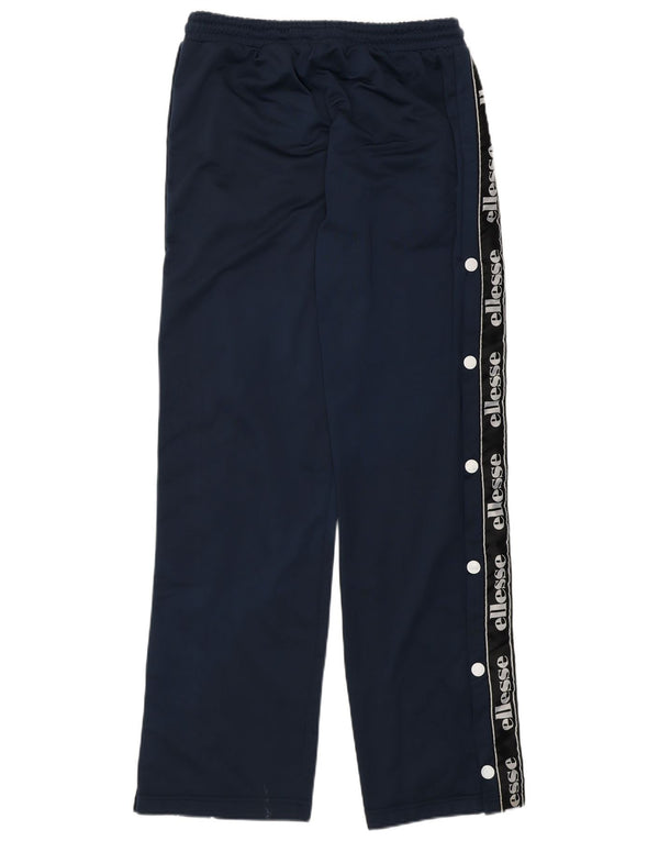 Pantaloni da tuta con grafica Ellesse da donna UK 8 Small Blu Navy Colourblock