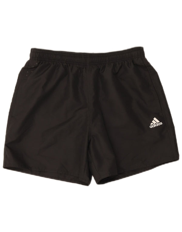 Pantaloncini sportivi da uomo ADIDAS grandi neri in poliestere