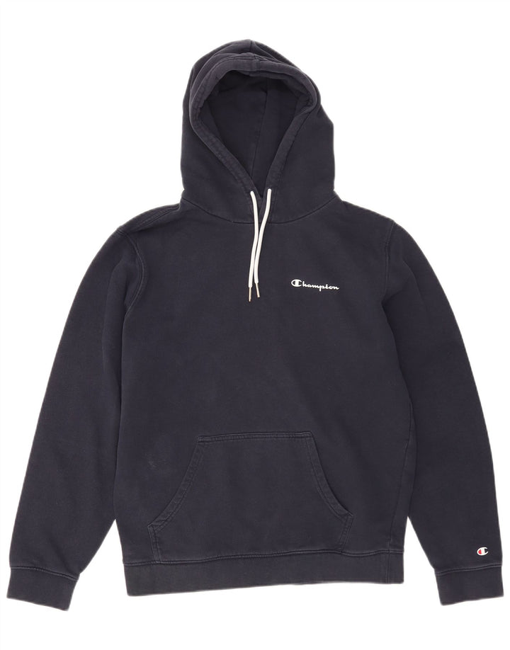Felpa con cappuccio da uomo Champion, cotone medio blu navy