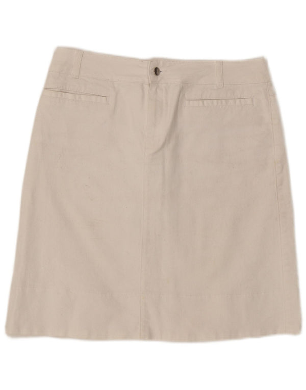 Gonna in denim da donna Hobbs UK 14 grande W33 cotone bianco