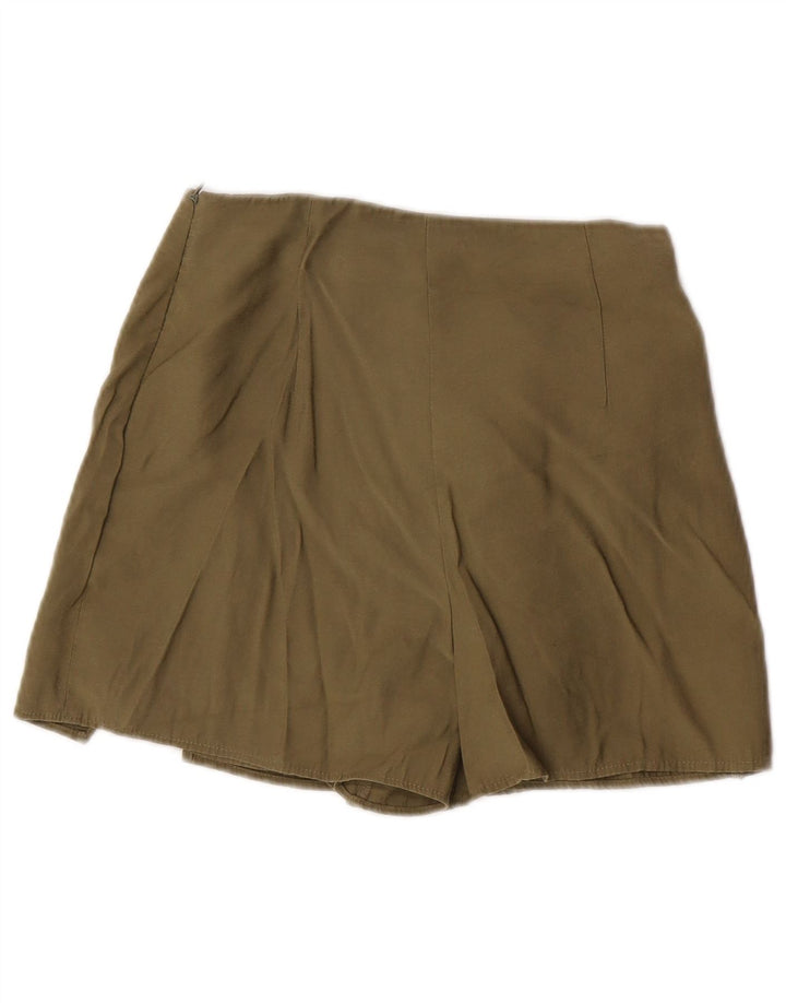 Pantaloncini casual da donna Zara piccoli W26 kaki modal