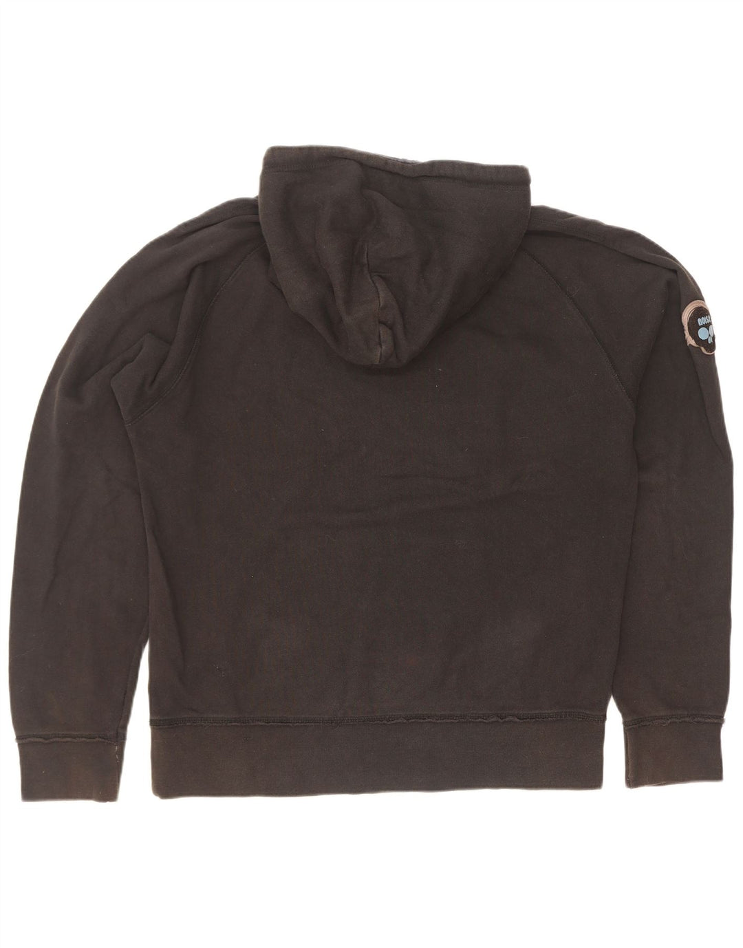 Maglione con cappuccio grafico da uomo Zara grande in cotone nero