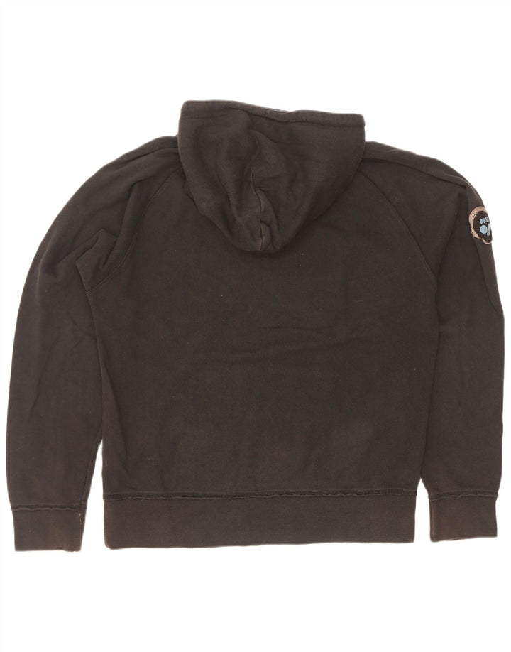 Maglione con cappuccio grafico da uomo Zara grande in cotone nero