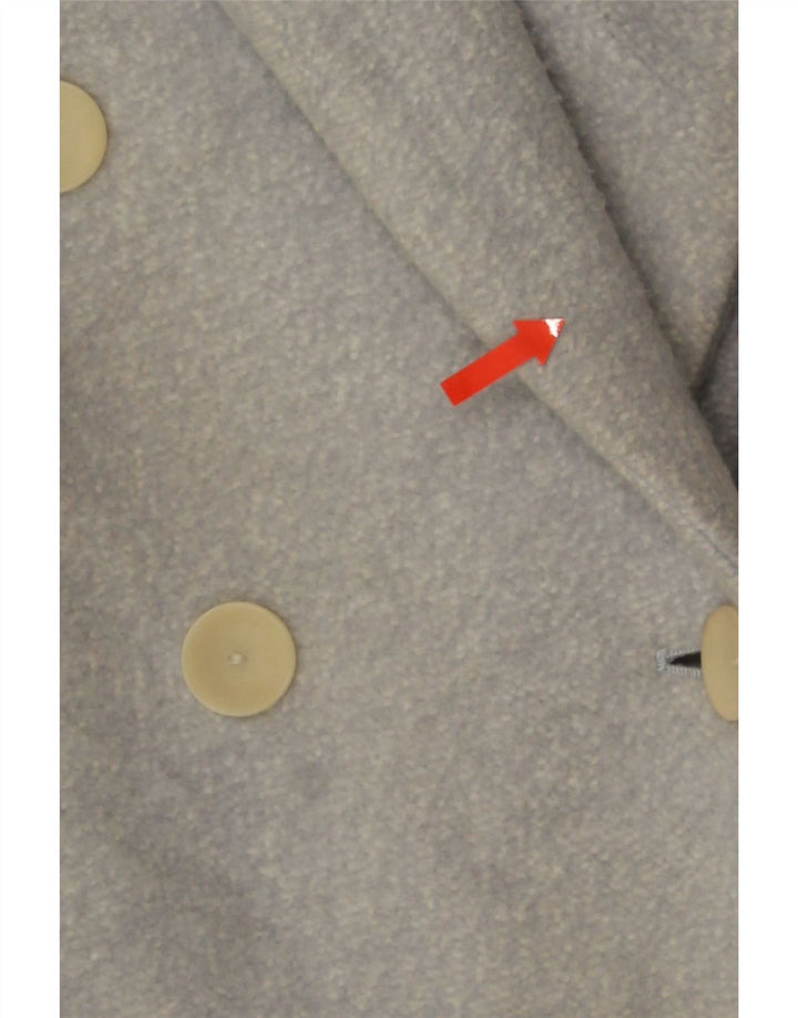 Cappotto doppiopetto oversize da donna Zara UK 6 XS blu screziato