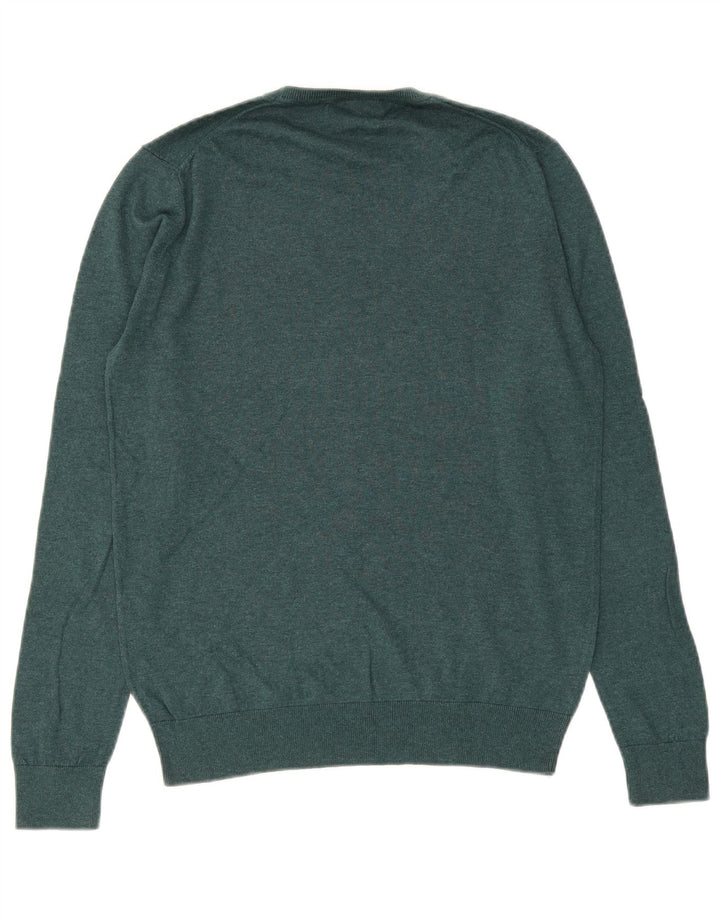 Maglione maglione girocollo da uomo Zara in seta verde medio