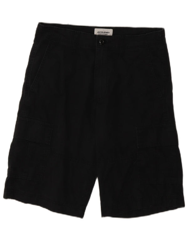 Pantaloncini cargo da uomo Jack & Jones XS W26 cotone nero
