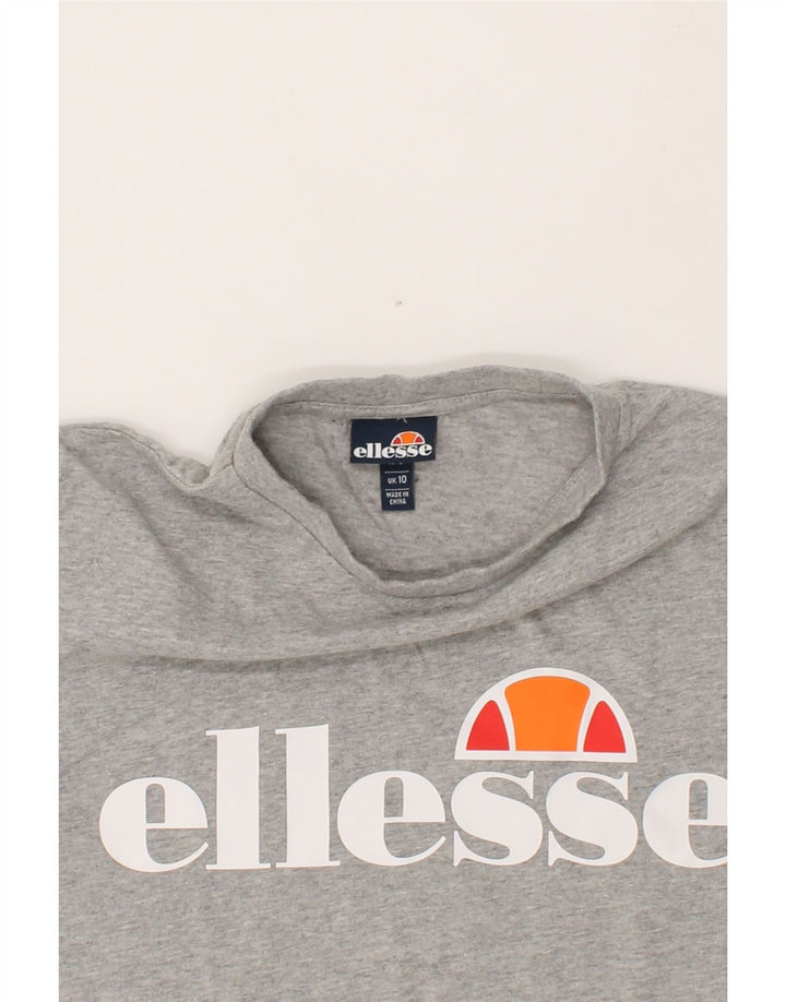 ELLESSE Mens Graphic T-Shirt Top Small Grey Vintage Ellesse and Second-Hand Ellesse from Messina Hembry 