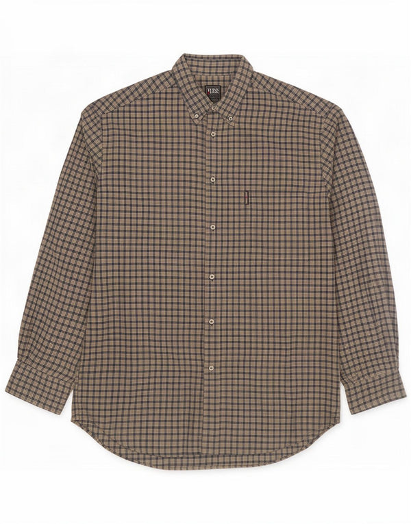 Think Pink Camicia in flanella da uomo 2XL Cotone a quadri blu navy
