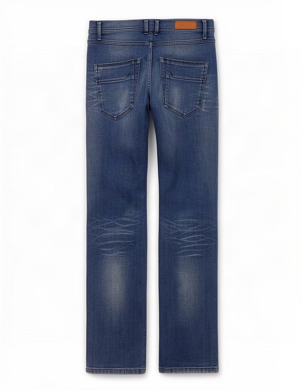 Jeans slim invecchiati da uomo Zara EU 38 piccoli W30 L32 blu