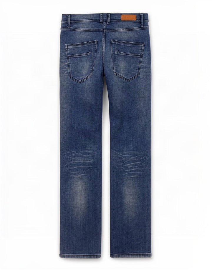 Jeans slim invecchiati da uomo Zara EU 38 piccoli W30 L32 blu