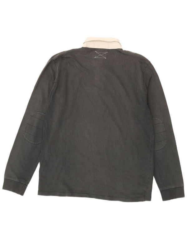 Polo da rugby da uomo a maniche lunghe WOOLRICH XL in cotone verde