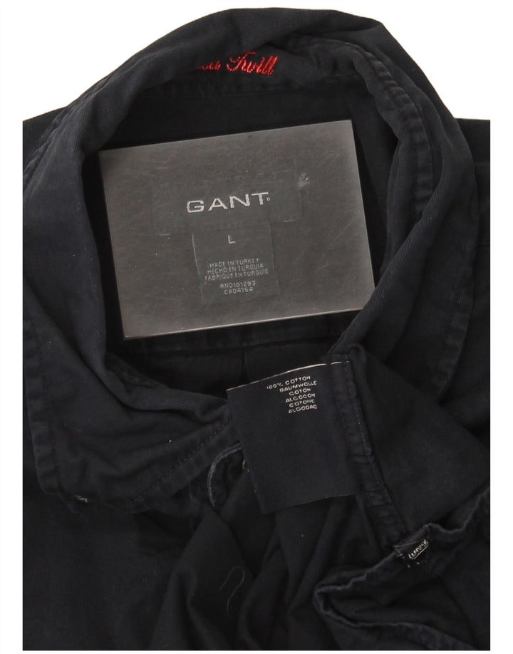 Gant Camicia da uomo grande in cotone blu navy