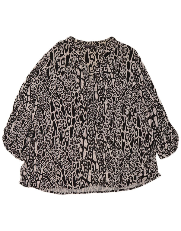 Top camicetta da donna Marks & Spencer UK 20 2XL Stampa animalier multicolore