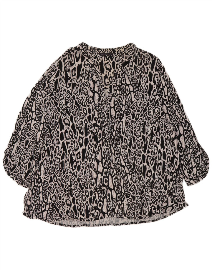 Top camicetta da donna Marks & Spencer UK 20 2XL Stampa animalier multicolore