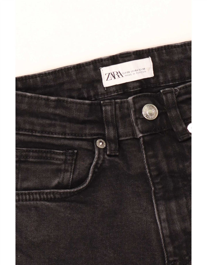 Jeans corti da donna Zara EU 36 XS W26 L23 Neri