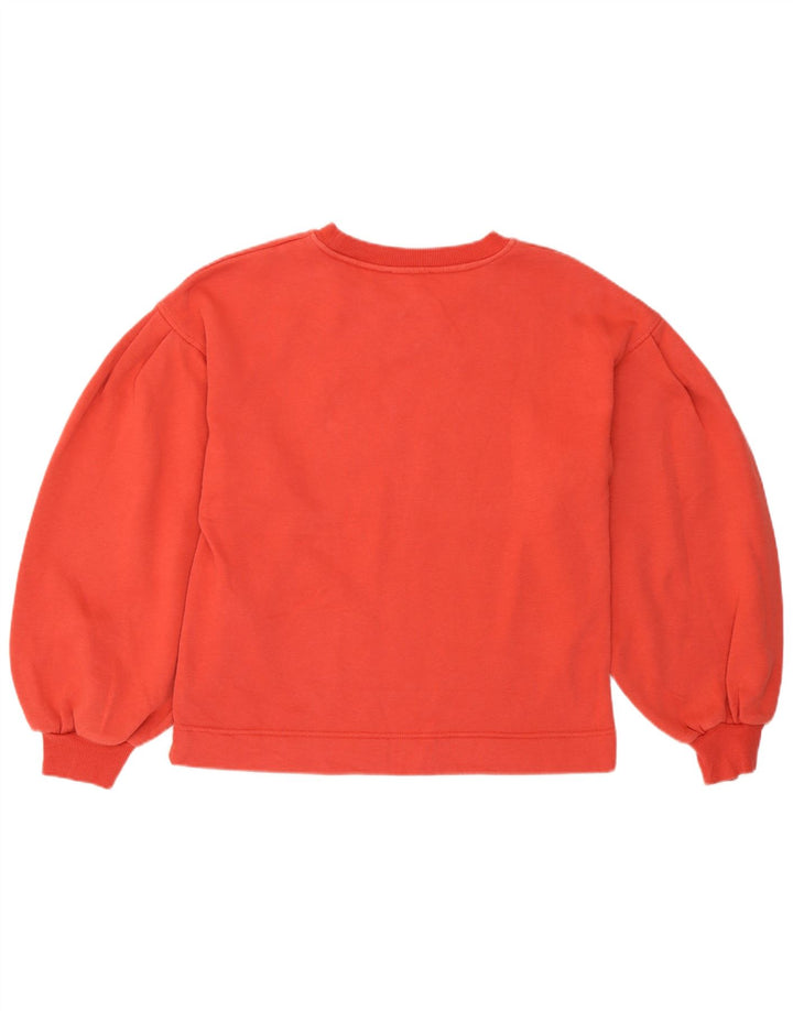 Felpa Zara da donna, vestibilità comoda, taglia UK 8, piccola, arancione