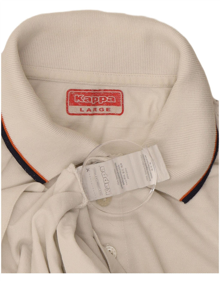 Polo Kappa Uomo Large Bianca