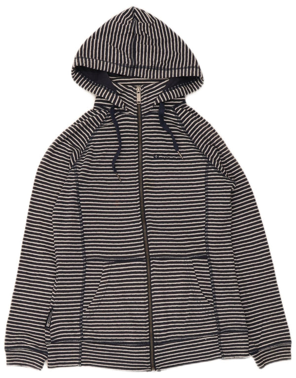Maglione con cappuccio e zip da donna Mountain Warehouse UK 8 piccolo gessato blu navy