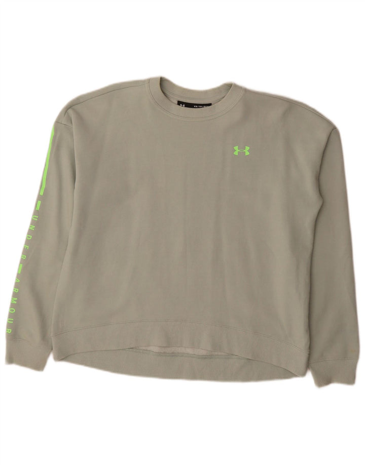 Felpa oversize con grafica da donna Under Armour UK 6 XS Verde